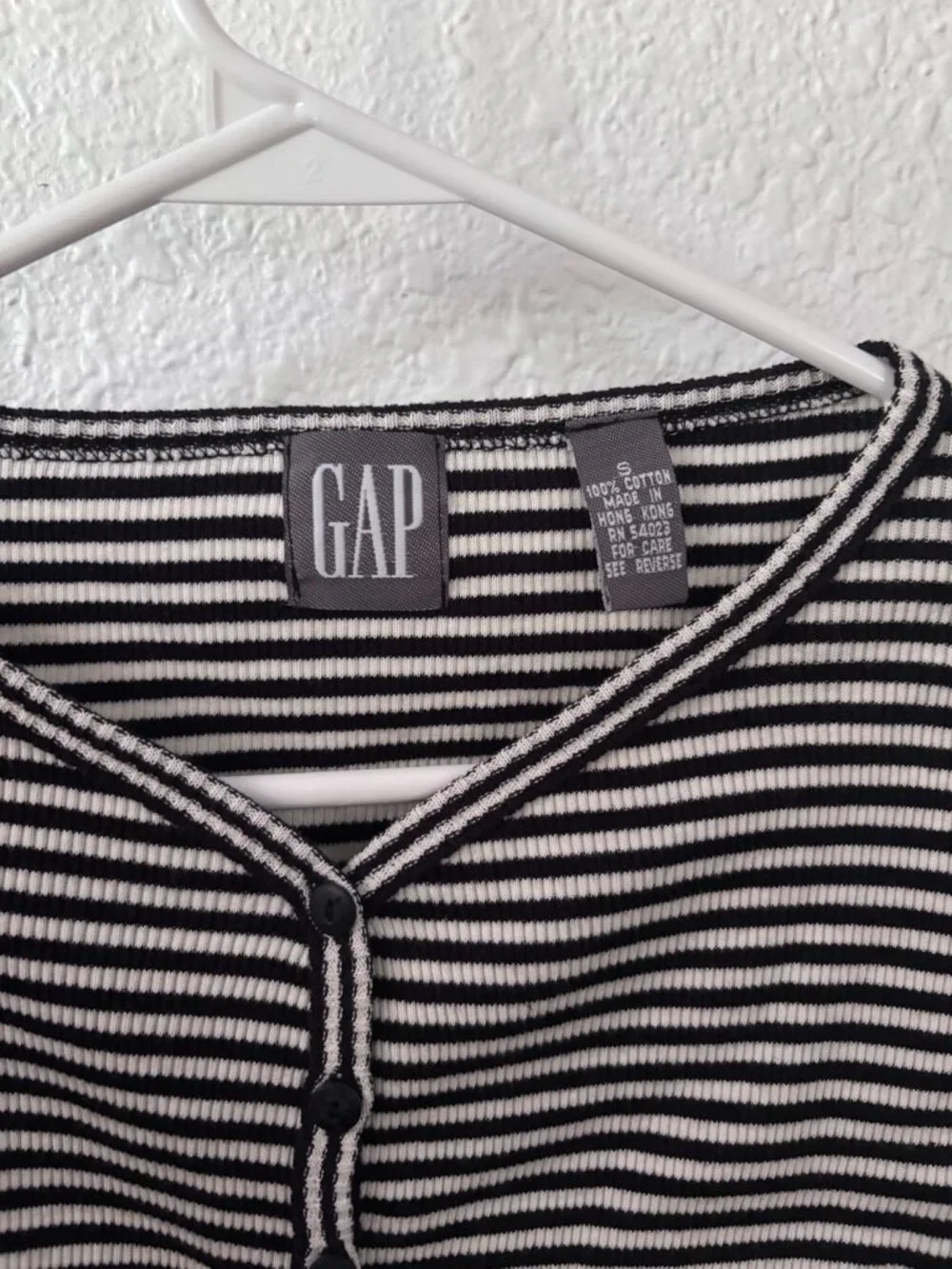 Gap Women's Fitted Button Up Striped Cardigan S 90s preppy